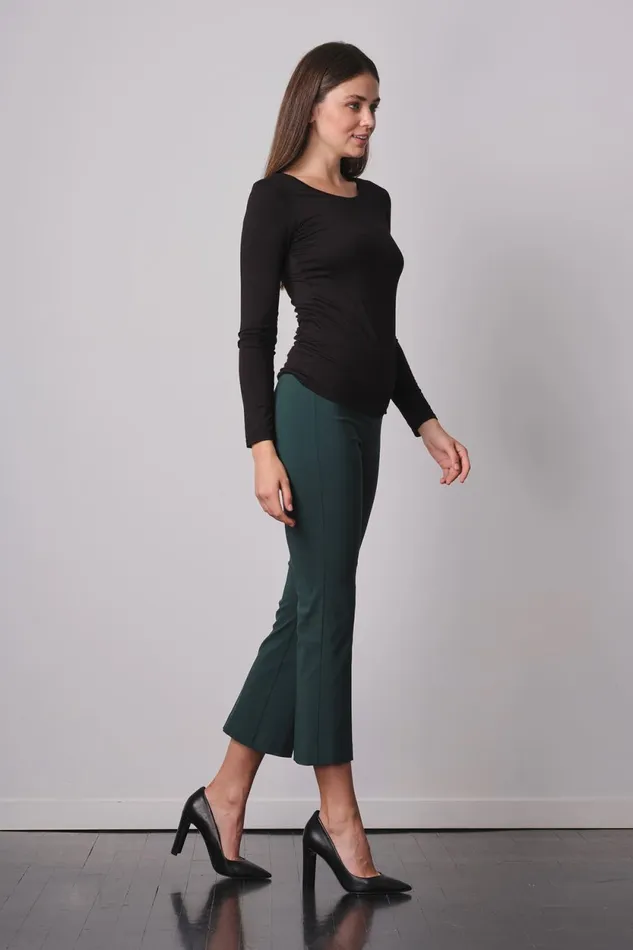 Avenue Montaigne LEO Signature Emerald Women Pants Avenue Montaigne LEO Signature Emerald Women Pants