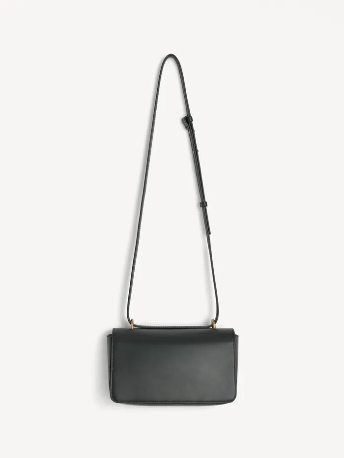 Bags Women By Malene Birger Noval Leather Shoulder Bag Black