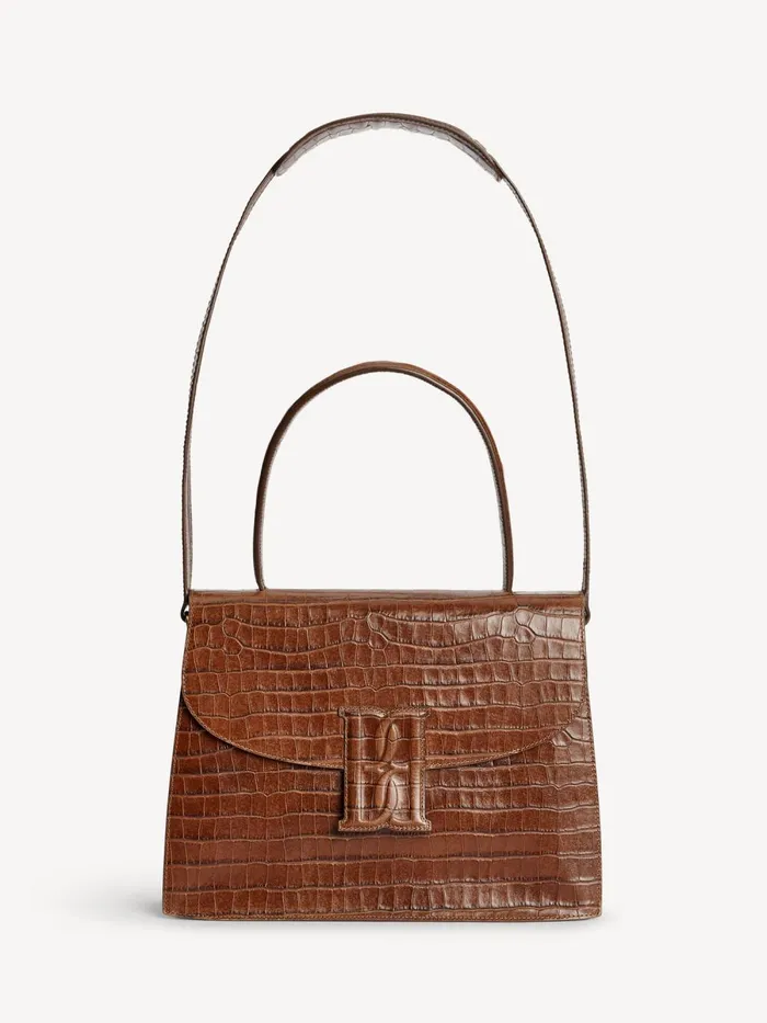 Bags Women By Malene Birger Ronlas Leather Shoulder Bag Bison