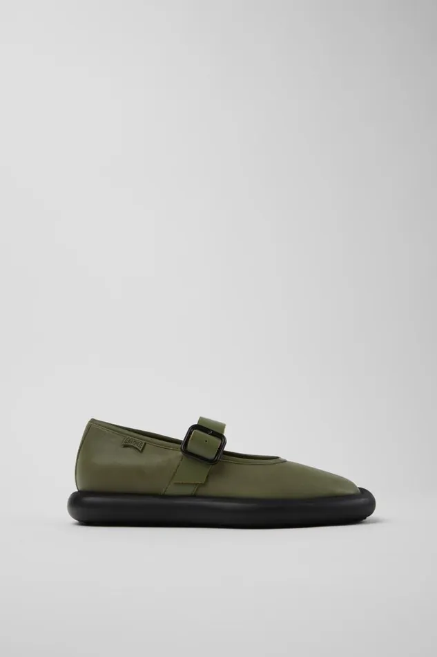 Ballerinas Women Camper Onda Green Leather Shoe Ballerinas Women Camper Onda Green Leather Shoe