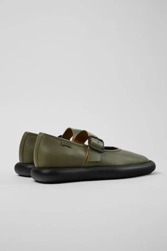Ballerinas Women Camper Onda Green Leather Shoe Ballerinas Women Camper Onda Green Leather Shoe