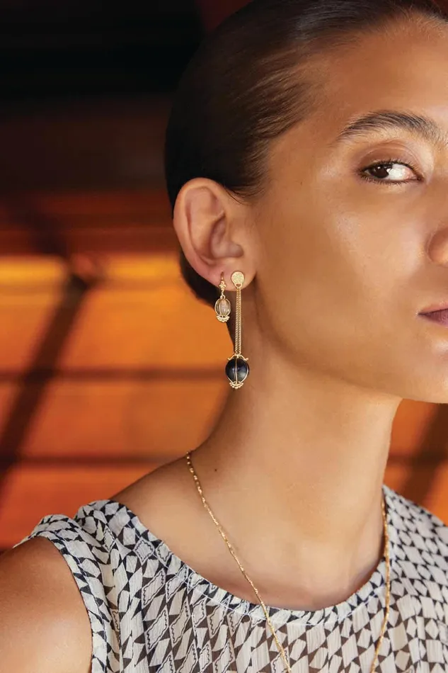 Balloon Earrings Smoky Quartz Women Chan Luu Earrings