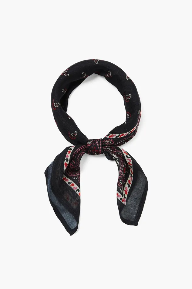 Bandana Black Paisley Women Chan Luu Bandanas