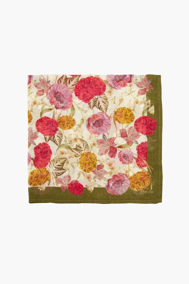 Bandana Marigold Overgrown Floral Women Chan Luu Bandanas