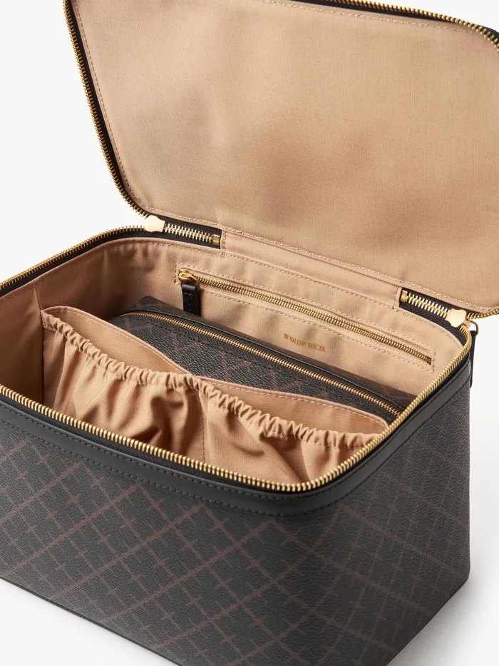 Beauty Bags Women By Malene Birger Bae Beauty Cosmetics Case Dark Chokolate