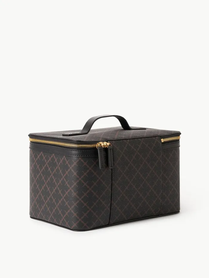 Beauty Bags Women By Malene Birger Bae Beauty Cosmetics Case Dark Chokolate