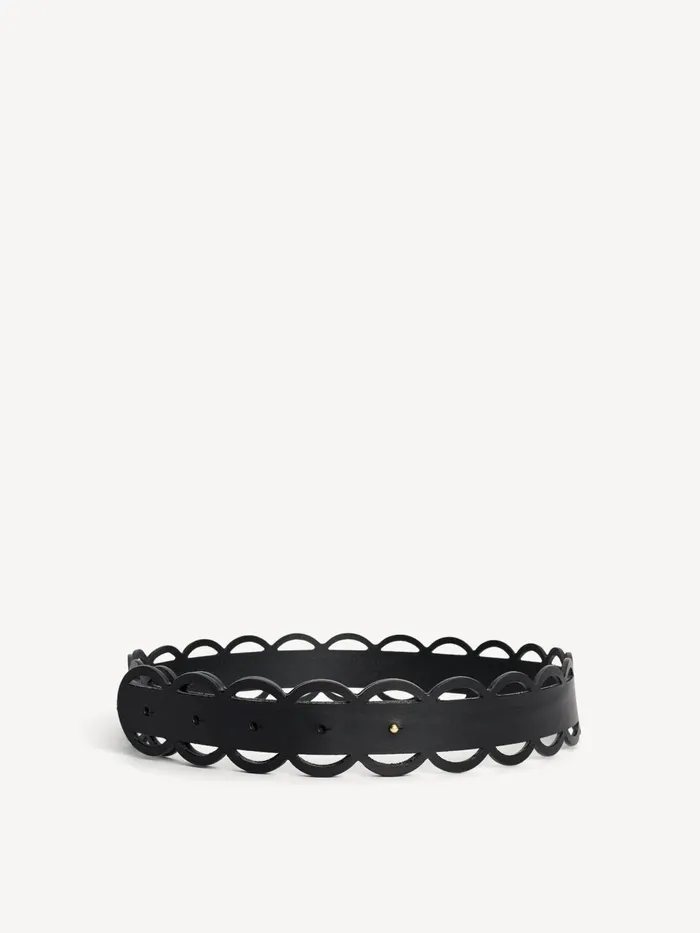 Belts Women By Malene Birger Nurra Leather Belt Black