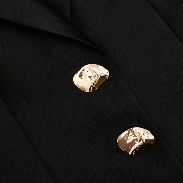 Black Taffeta Blazer Women Self Portrait Outerwear Black Taffeta Blazer Women Self Portrait Outerwear