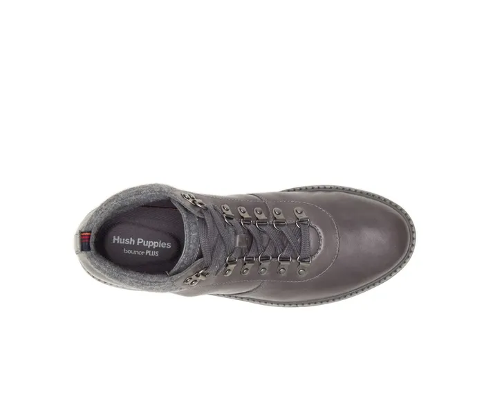 Boots Heath Hiker Boot Dark Grey Leather Hush Puppies Men