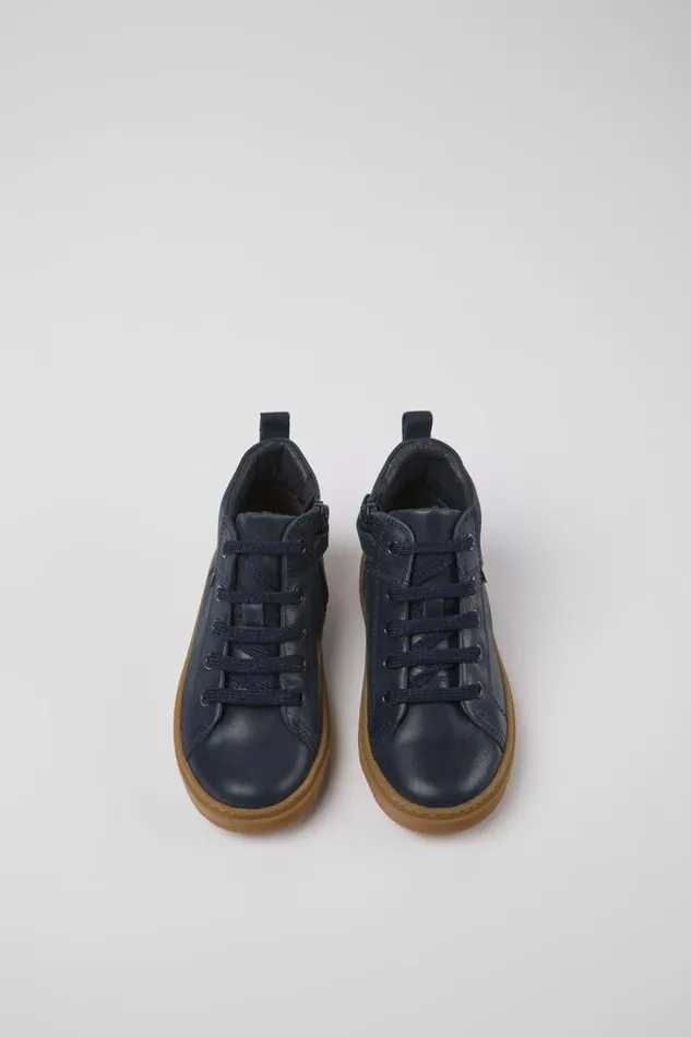 Boots Kids Camper Kiddo Navy Blue Leather Ankle Boots Boots Kids Camper Kiddo Navy Blue Leather Ankle Boots