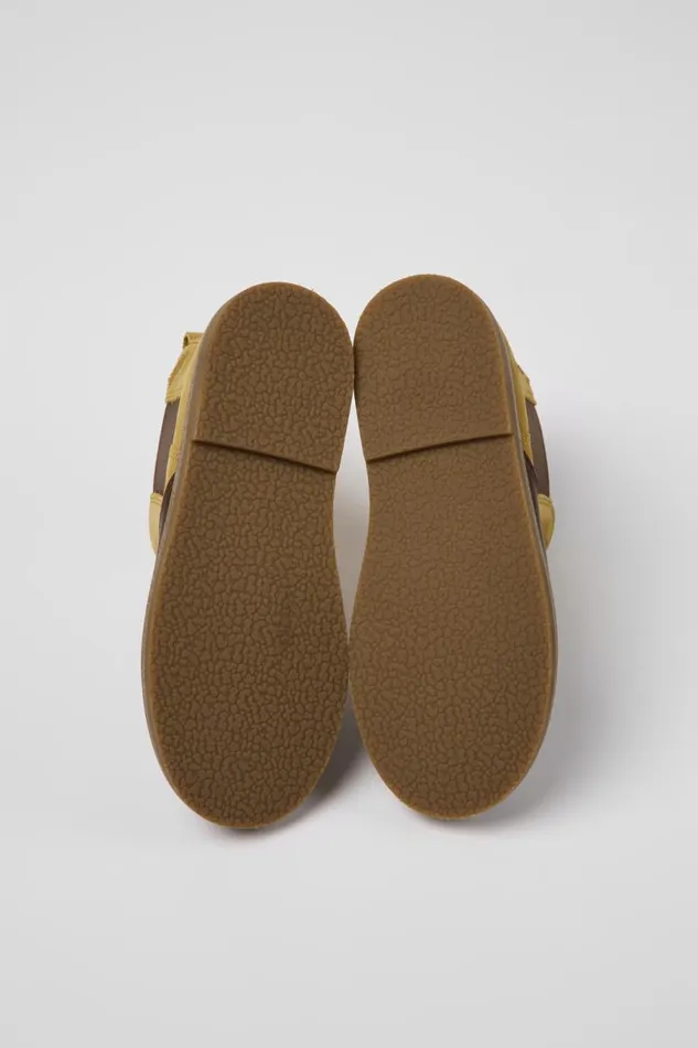 Boots Kids Camper Savina Brown Nubuck And Leather Ankle Boots Boots Kids Camper Savina Brown Nubuck And Leather Ankle Boots
