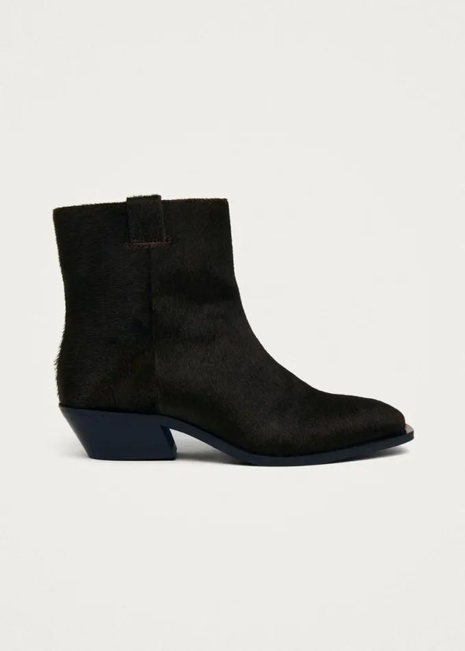 Boots Women ALOHAS Syd Soft Dark Brown Leather Ankle Boots