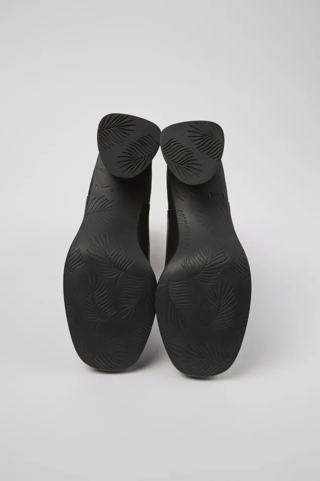 Boots Women Camper Kiara Black Leather And Recycled PET Boots