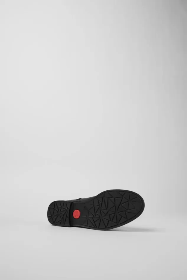 Boots Women Camper Mil Black Leather And Textile Black Boots Boots Women Camper Mil Black Leather And Textile Black Boots