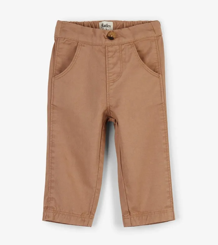 Bottoms Baby and Toddler Hatley Baby Khaki Twill Pants