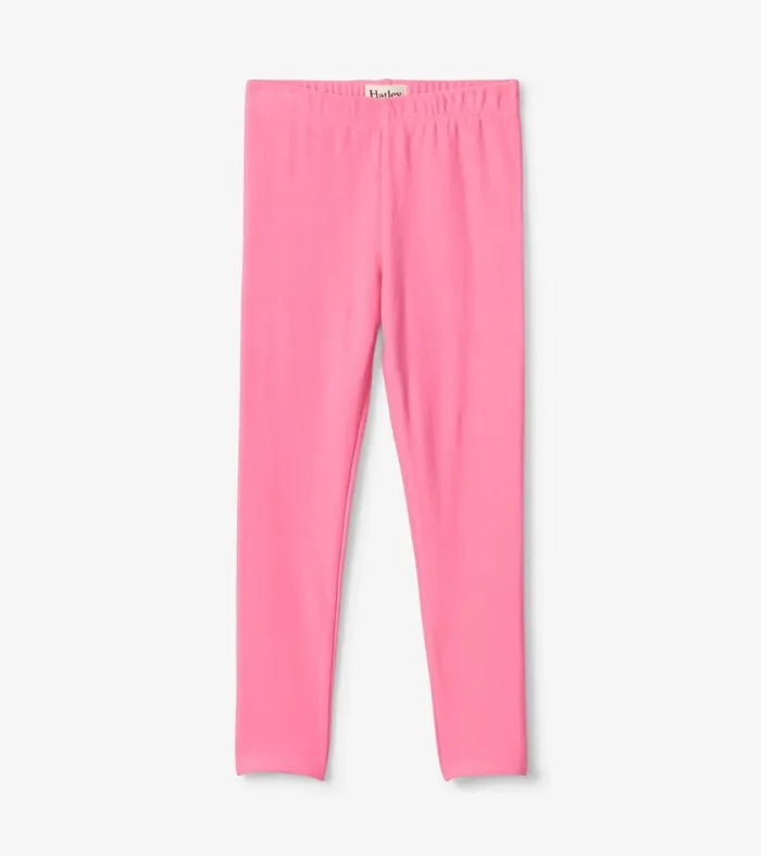 Bottoms Girls Hatley Girls Pink Cozy Leggings