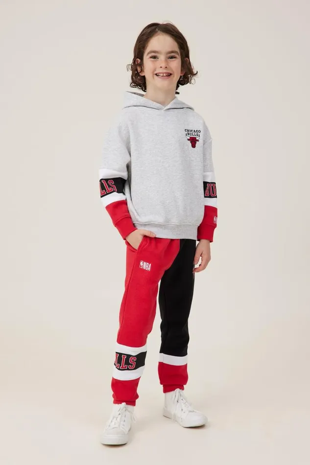 Boys 214 Sweatshirts and Sweatpants Cotton On License Marlo Trackpant Lcn Nba Redchicago Bulls Colour Block