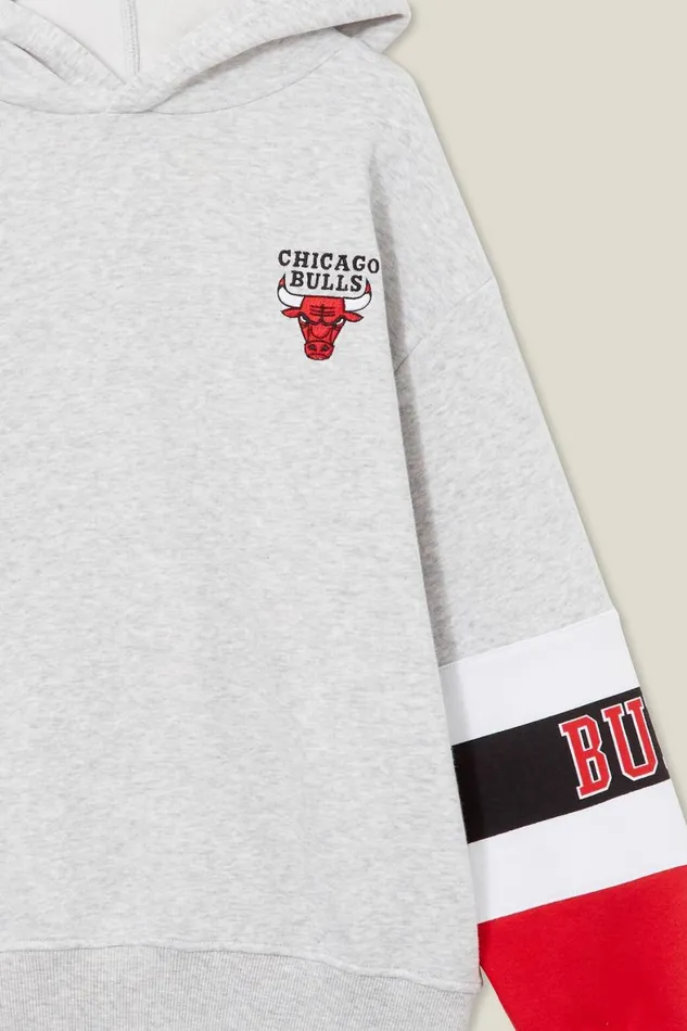 Boys 214 Sweatshirts and Sweatpants Cotton On License Oscar Hoodie Lcn Nba Fog Grey Marlebulls Colour Block