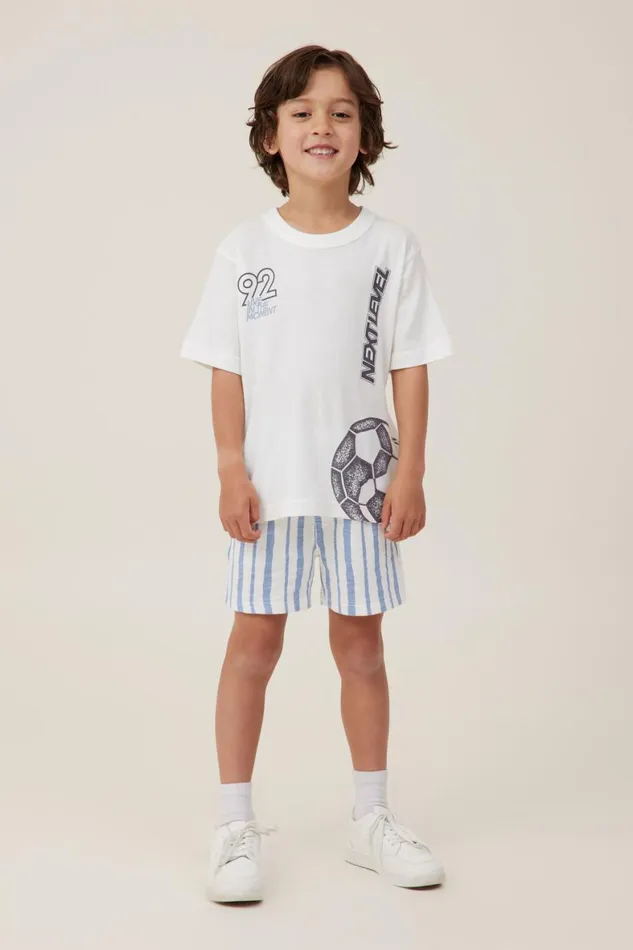 Boys 214 Tops and TShirts Cotton On Jonny Short Sleeve Print Tee Vanillanext Level Soccer