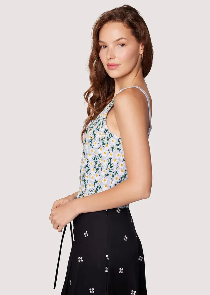 Breath Of Youth Scallop Top Lightblue Women Lost Wander Tops