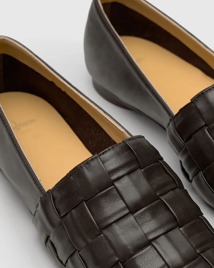 Castaer Gianna254 Marron Choc Women Flats
