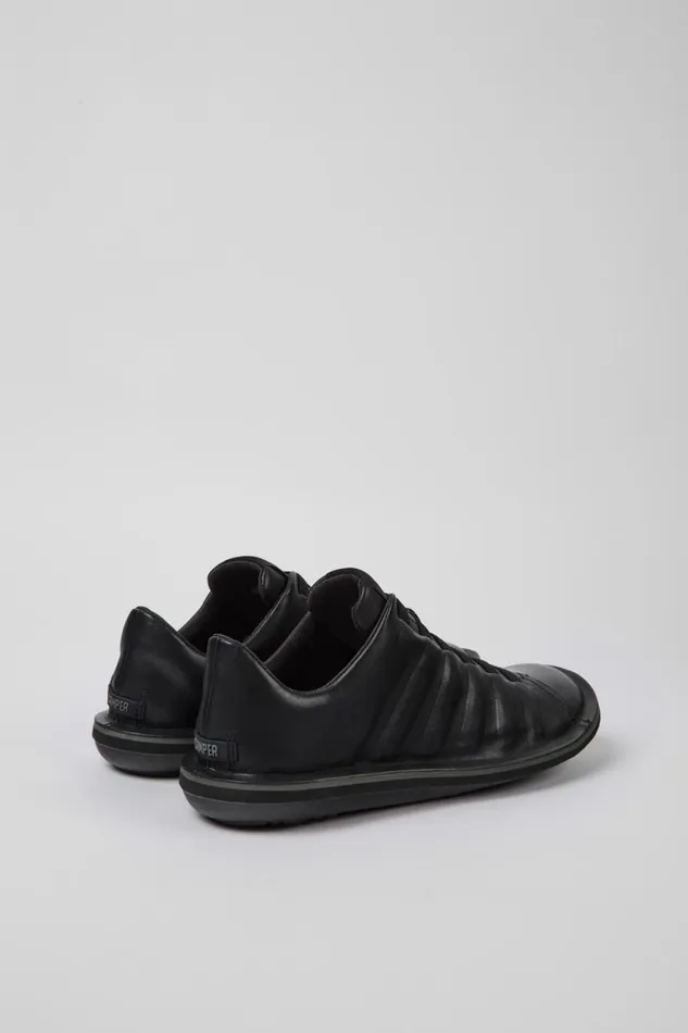 Casual Shoes Men Camper Beetle Black Leather Shoe