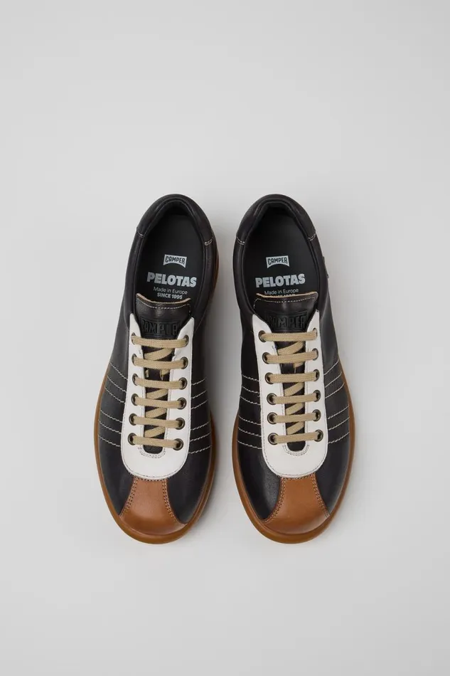 Casual Shoes Men Camper Pelotas Multicolor Leather Shoes