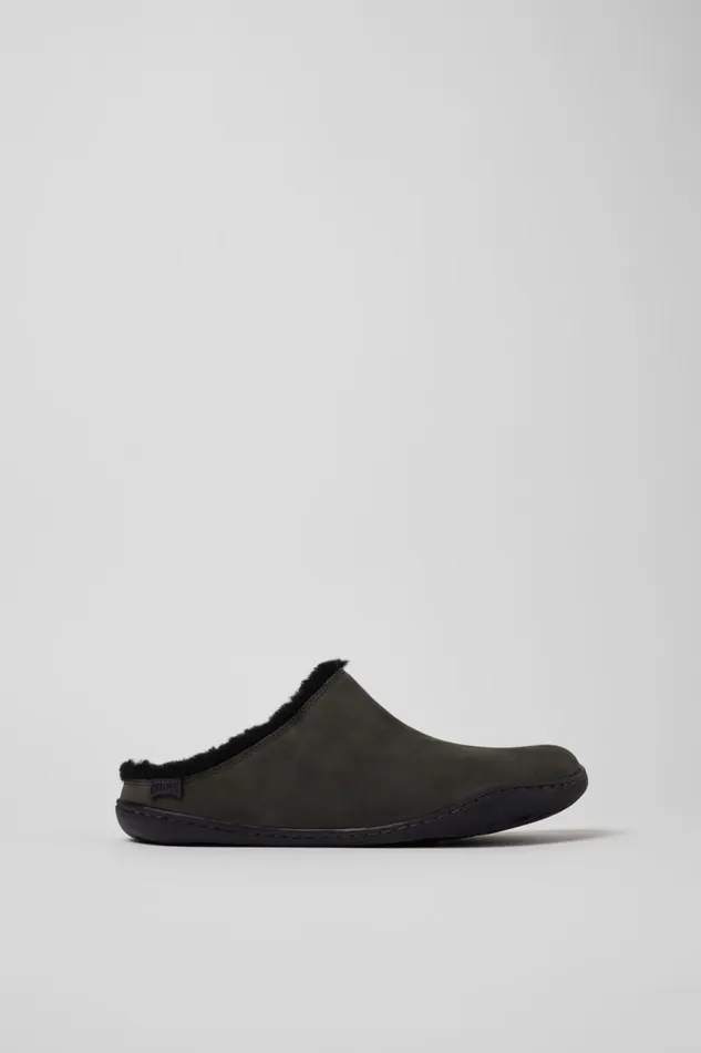 Casual Shoes Women Camper Peu Gray Nubuck Clogs Casual Shoes Women Camper Peu Gray Nubuck Clogs