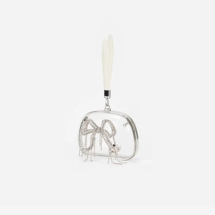 Clear Top Handle Clutch Bag Women Self Portrait Clutch Bags Clear Top Handle Clutch Bag Women Self Portrait Clutch Bags