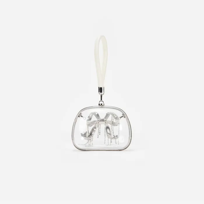 Clear Top Handle Clutch Bag Women Self Portrait Clutch Bags Clear Top Handle Clutch Bag Women Self Portrait Clutch Bags