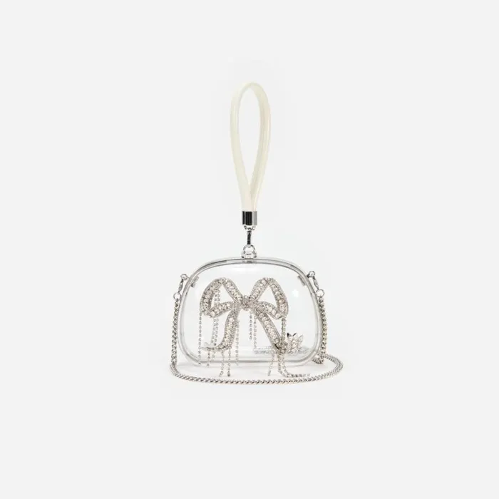 Clear Top Handle Clutch Bag Women Self Portrait Clutch Bags Clear Top Handle Clutch Bag Women Self Portrait Clutch Bags