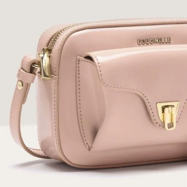 Coccinelle Beat Shiny Calf Mini Rosette Women Coccinelle Mini Bags