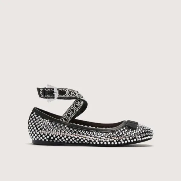 Coccinelle Beatriz Strass Noirnoirecru Women Coccinelle Ballet Flats Coccinelle Beatriz Strass Noirnoirecru Women Coccinelle Ballet Flats
