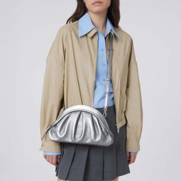 Coccinelle Cheek Smooth Medium Silver Women Coccinelle Clutch Coccinelle Cheek Smooth Medium Silver Women Coccinelle Clutch