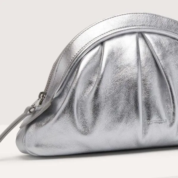 Coccinelle Cheek Smooth Medium Silver Women Coccinelle Clutch Coccinelle Cheek Smooth Medium Silver Women Coccinelle Clutch