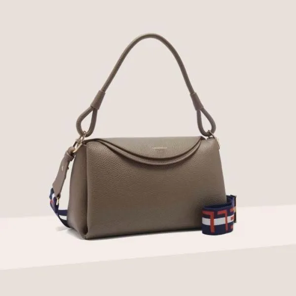 Coccinelle Eclyps Medium Warm Taupe Women Coccinelle Shoulder Bags Coccinelle Eclyps Medium Warm Taupe Women Coccinelle Shoulder Bags