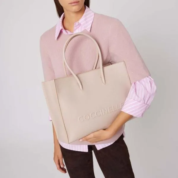Coccinelle Myrtha Maxi Logo Medium Rosette Women Coccinelle Top Handle Bag