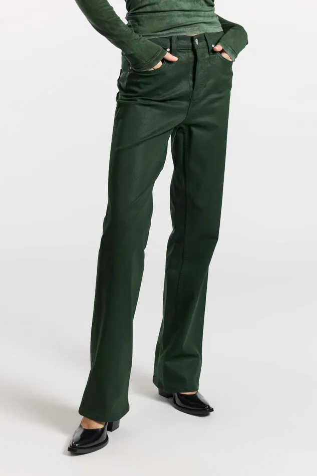 COTTON CITIZEN PANTS Cindy Pant Hunter Coated 8211 Women