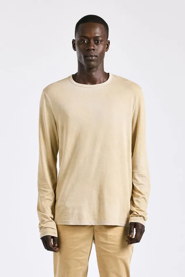 COTTON CITIZEN SHIRTS Classic Crew Long Sleeve Shirt Vintage Sand 8211 Men