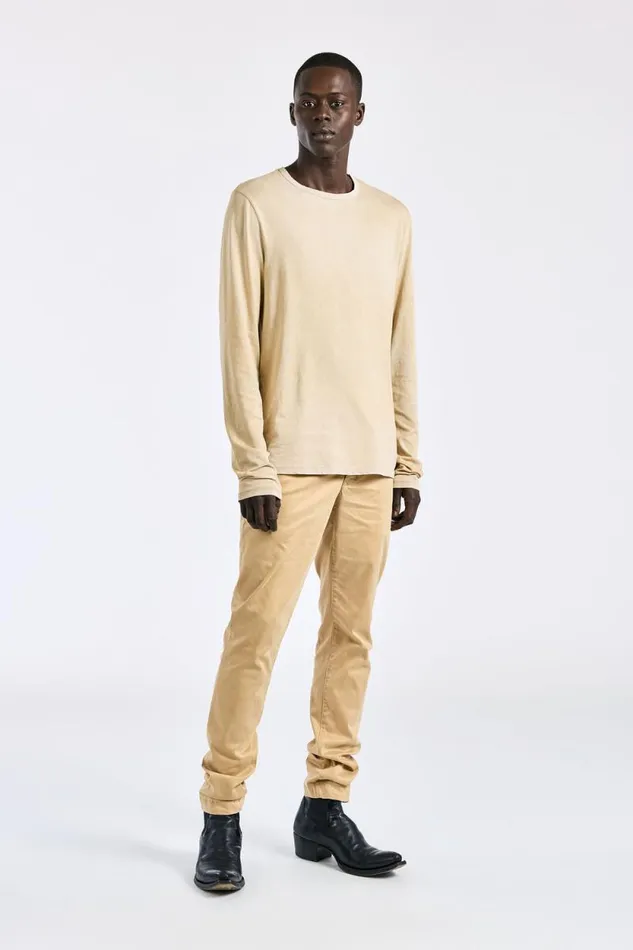 COTTON CITIZEN SHIRTS Classic Crew Long Sleeve Shirt Vintage Sand 8211 Men