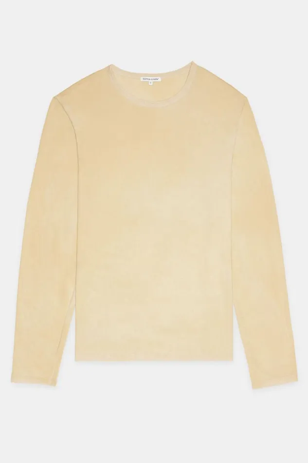 COTTON CITIZEN SHIRTS Classic Crew Long Sleeve Shirt Vintage Sand 8211 Men