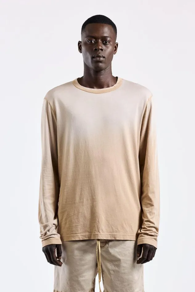 COTTON CITIZEN SHIRTS Prince Long Sleeve Shirt Beige Cast 8211 Men