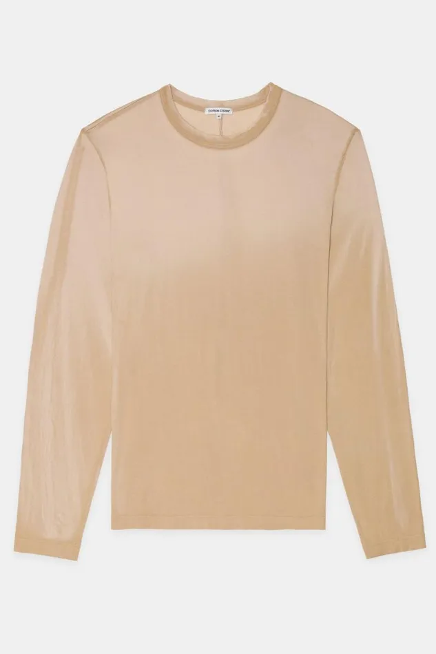 COTTON CITIZEN SHIRTS Prince Long Sleeve Shirt Beige Cast 8211 Men