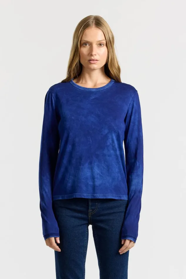 COTTON CITIZEN SHIRTS Standard Long Sleeve Shirt Vintage Royal Blue 8211 Women
