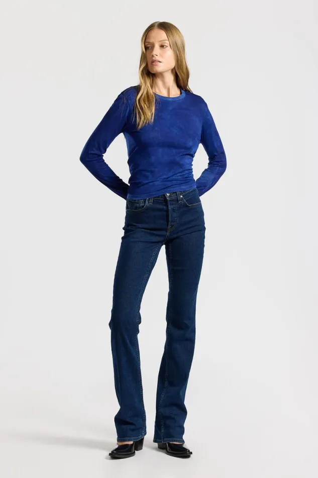 COTTON CITIZEN SHIRTS Standard Long Sleeve Shirt Vintage Royal Blue 8211 Women