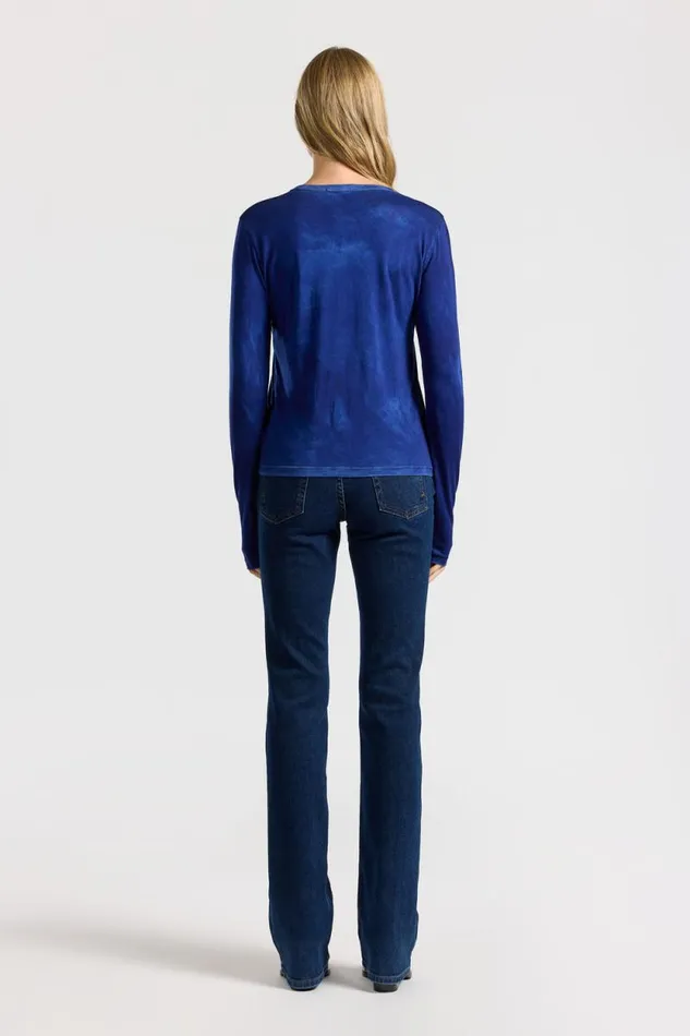 COTTON CITIZEN SHIRTS Standard Long Sleeve Shirt Vintage Royal Blue 8211 Women