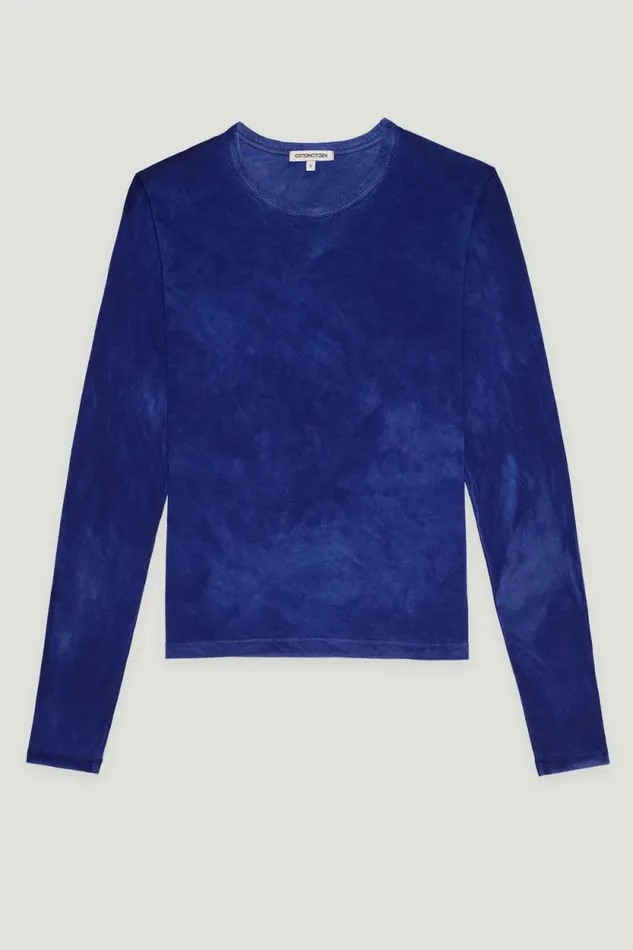 COTTON CITIZEN SHIRTS Standard Long Sleeve Shirt Vintage Royal Blue 8211 Women