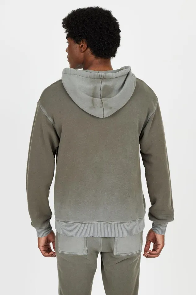 COTTON CITIZEN SWEATSHIRTS Bronx Zip Hoodie Sale Vintage Taupe 8211 Men