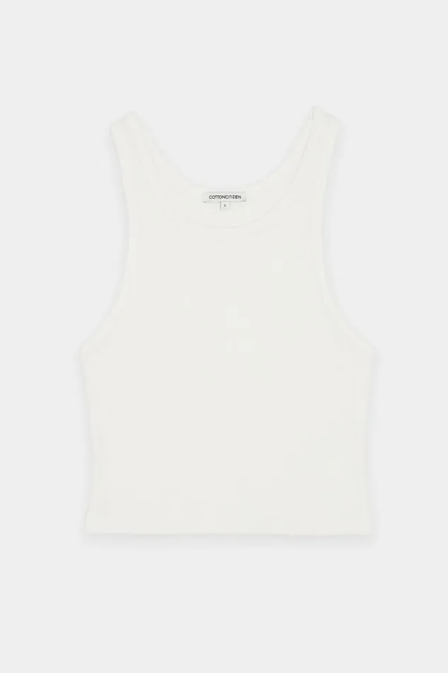 COTTON CITIZEN TANKS Verona Crop Tank White 8211 Women