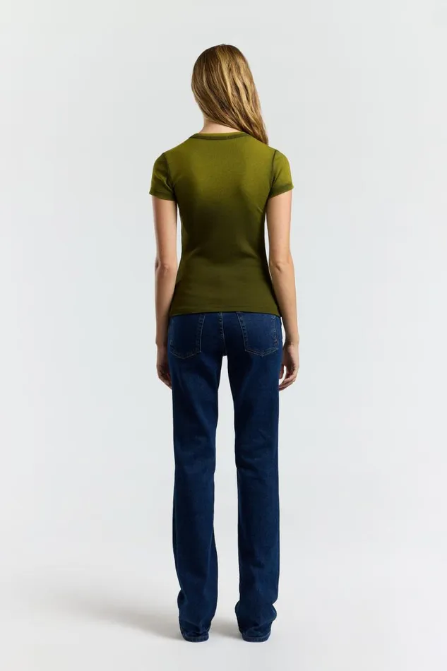 COTTON CITIZEN TEES Verona Tee Pine Cast 8211 Women